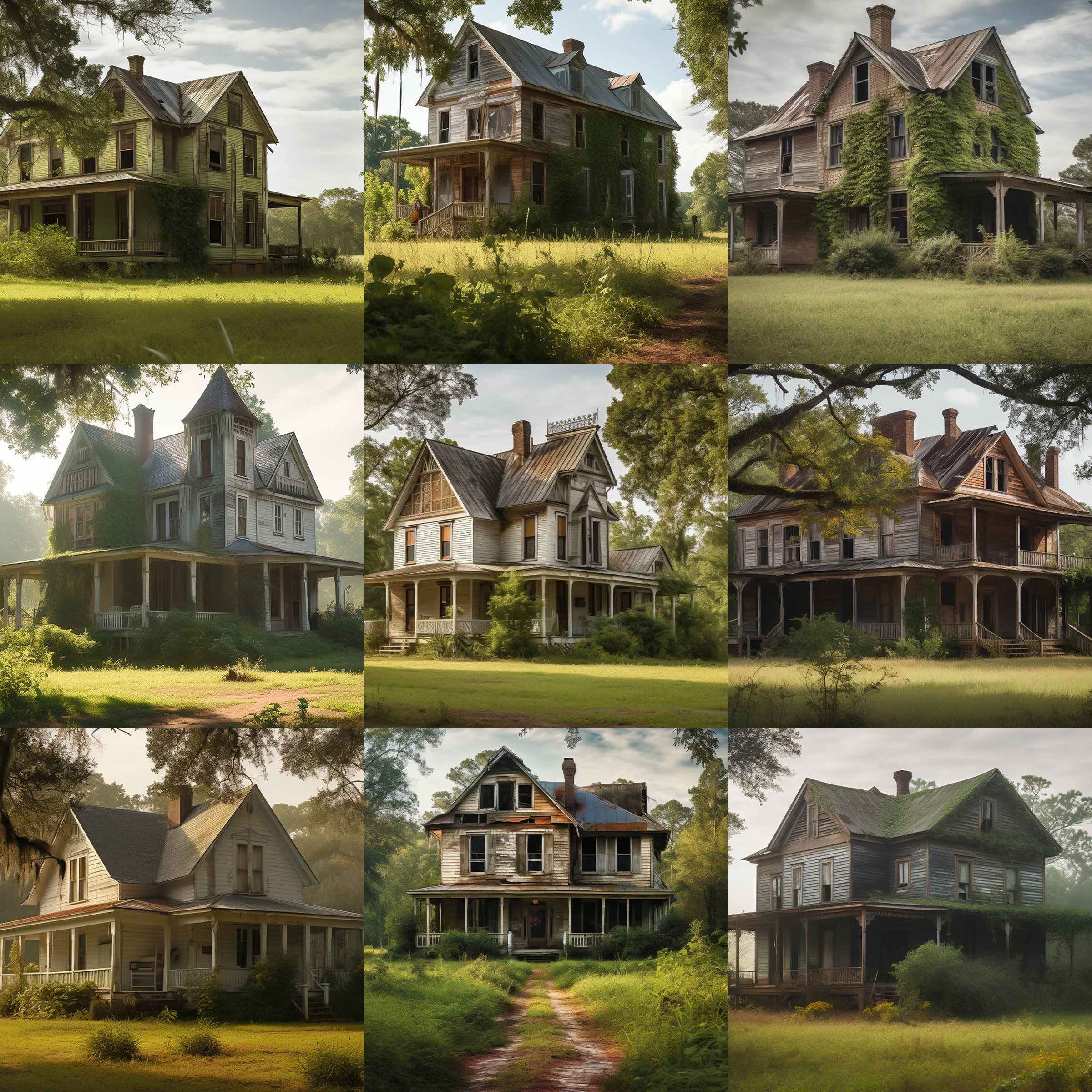 Southern Gothic Farmhouse Digital Background Bundle