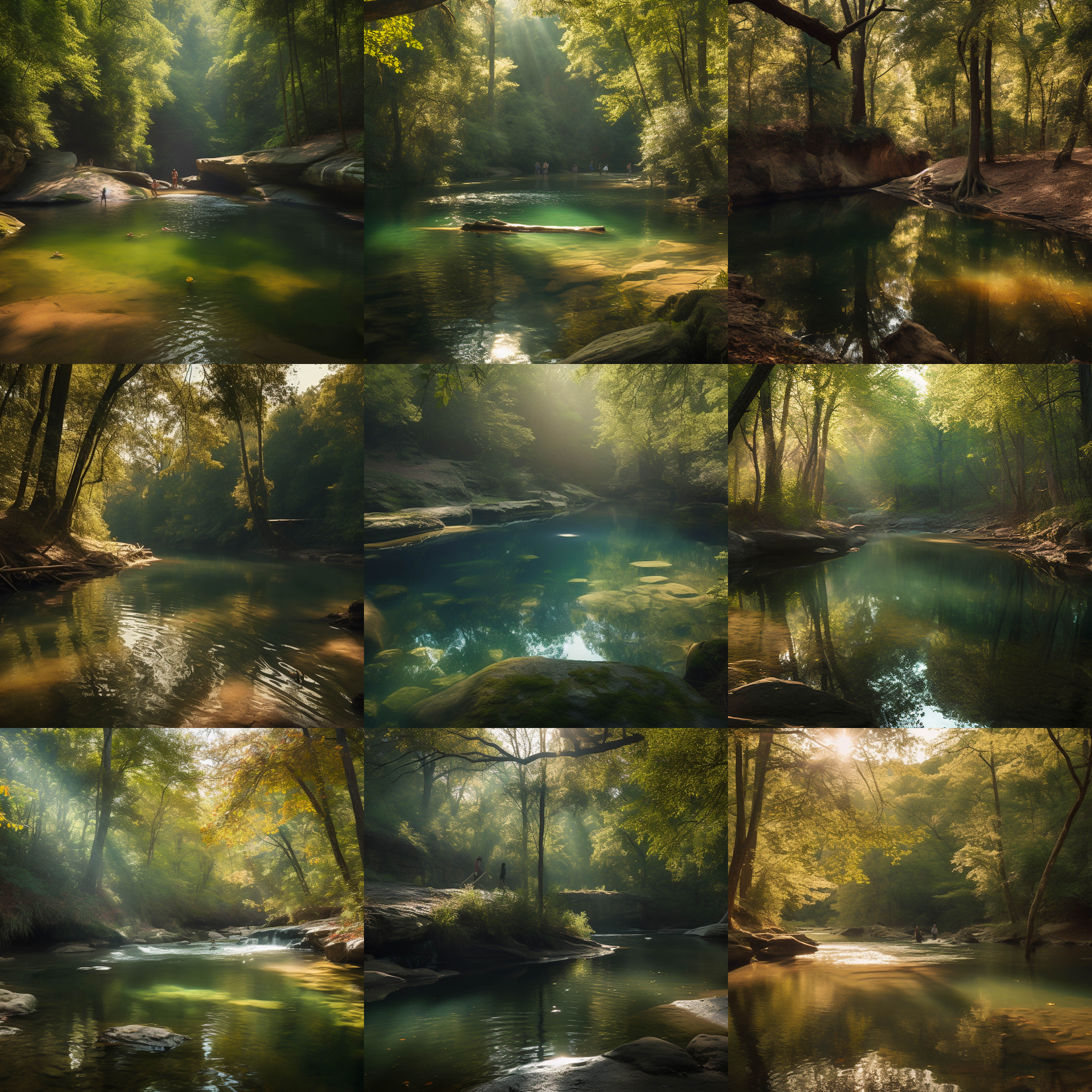 Southern Swim Spots Digital Background Bundle