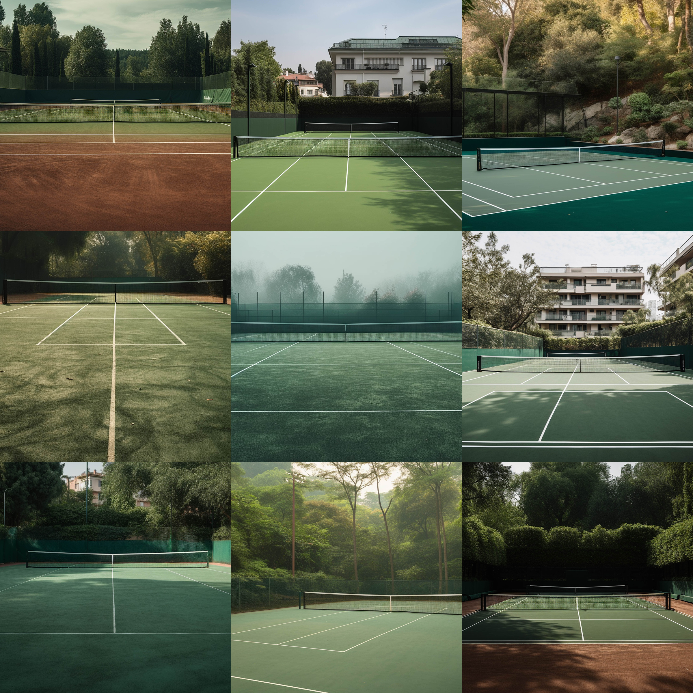 Tennis Courts Digital Background Bundle - Meg Bitton Productions