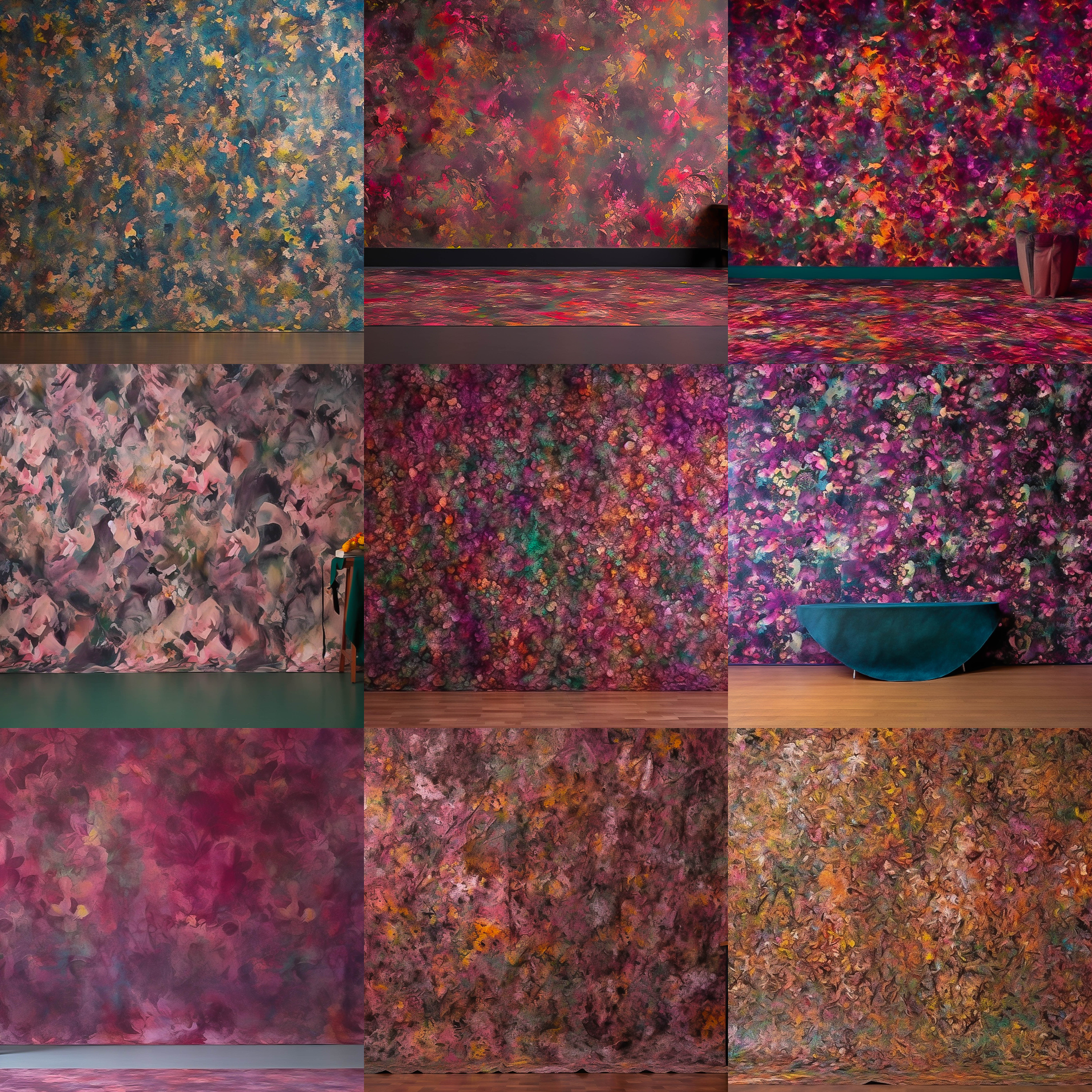 Vibrant Floral Studio Digital Background Bundle