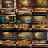 Vintage Couch Digital Background Bundle - Meg Bitton Productions