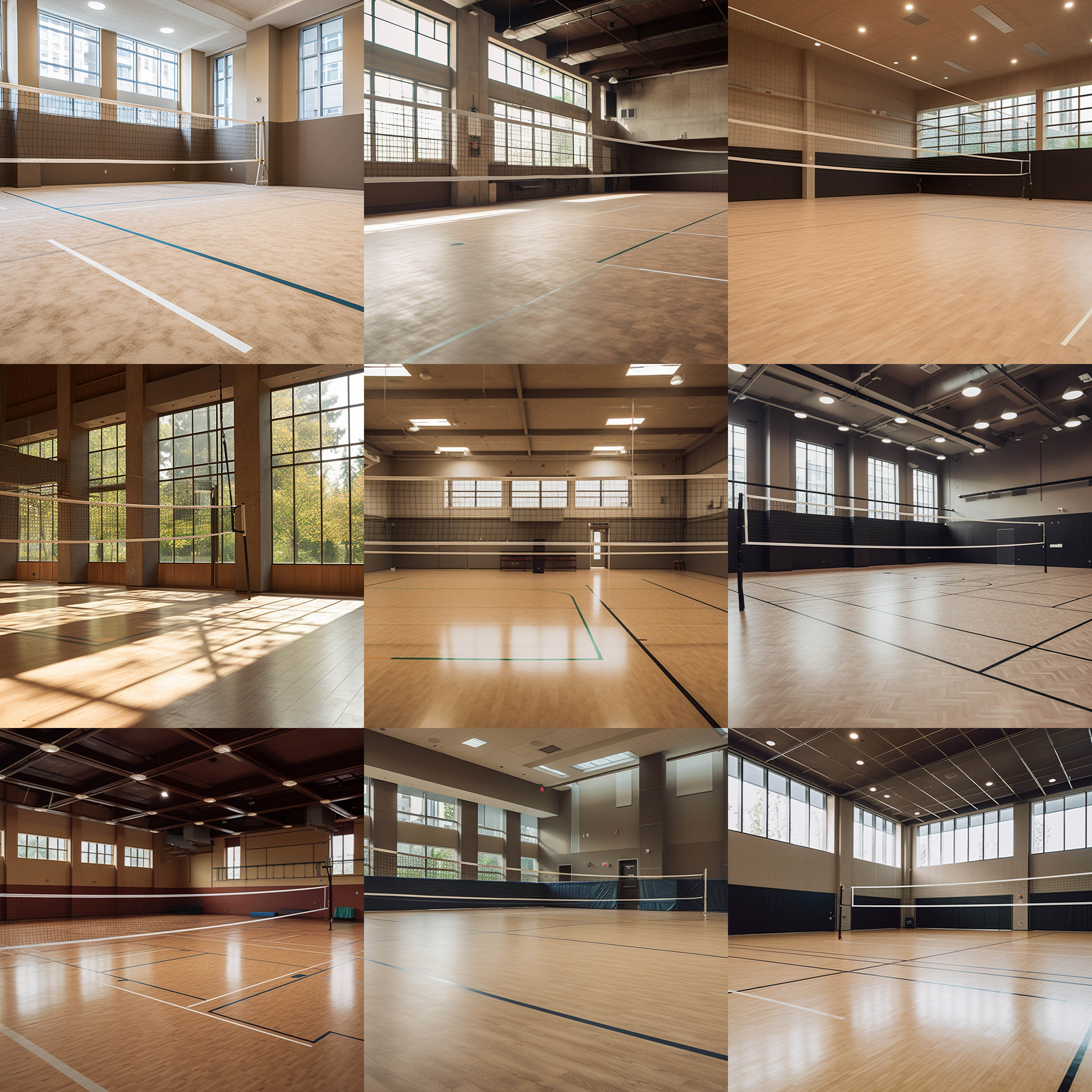 Volleyball Courts Digital Background Bundle