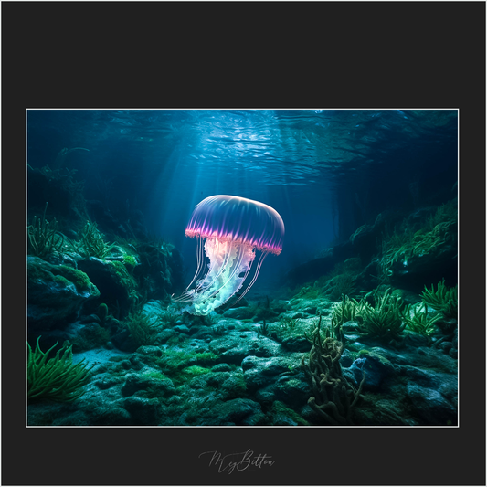 Magical Digital Overlays: Glowing Jellyfish - Meg Bitton Productions