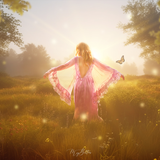 Summer Solstice Layered Digital Background - Meg Bitton Productions