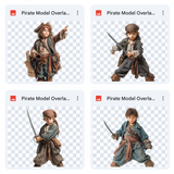 Magical Pirate Model Overlays