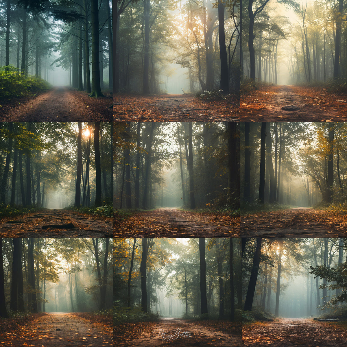 Big Forest Path Background Bundle - Meg Bitton Productions