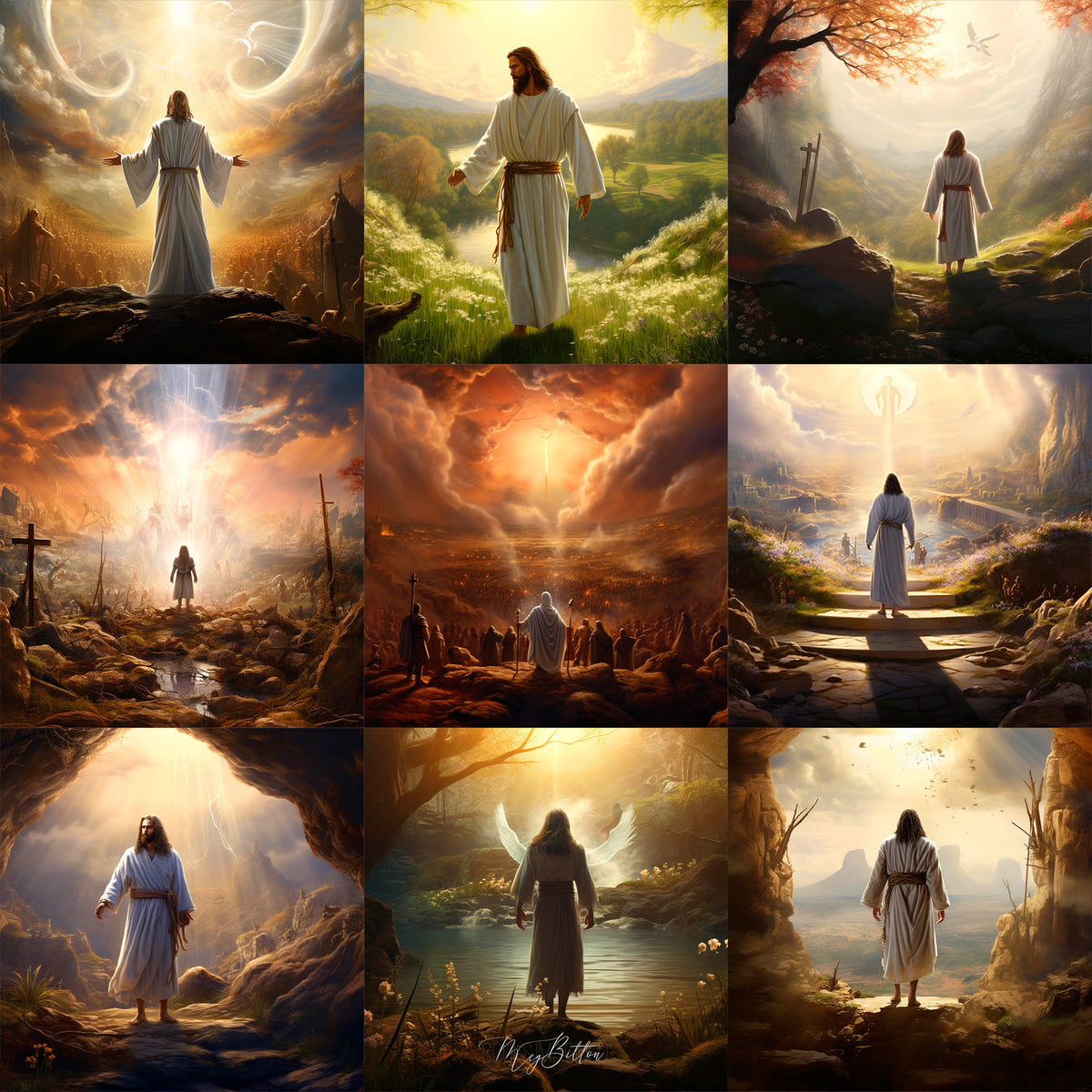 He Has Risen Background Bundle