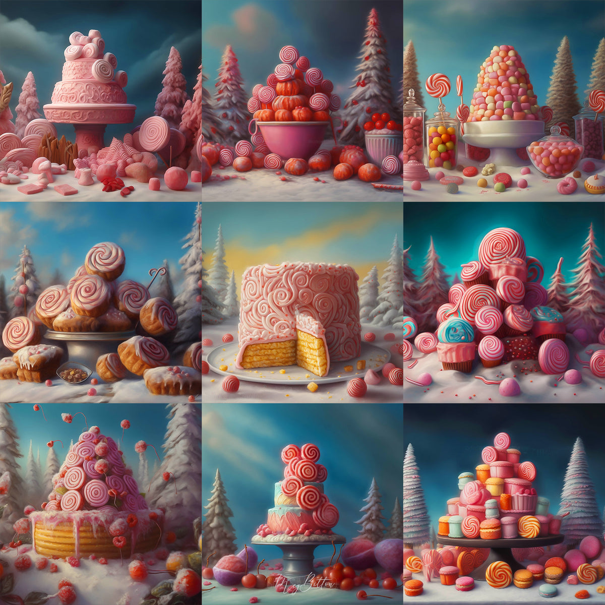 Land of Sweets Background Bundle