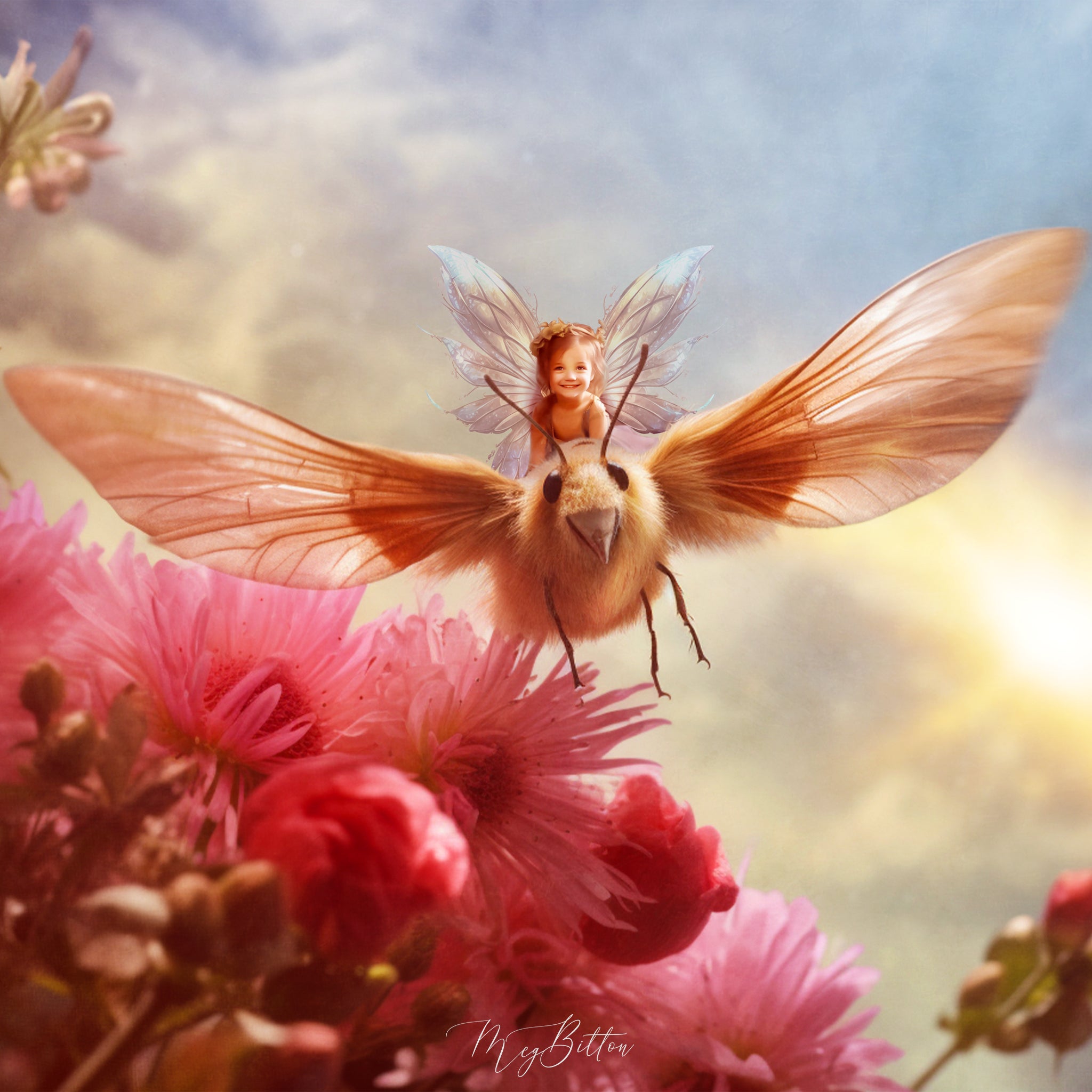 Simple Composite Creations: Rideable Rosey Moth - Meg Bitton Productions