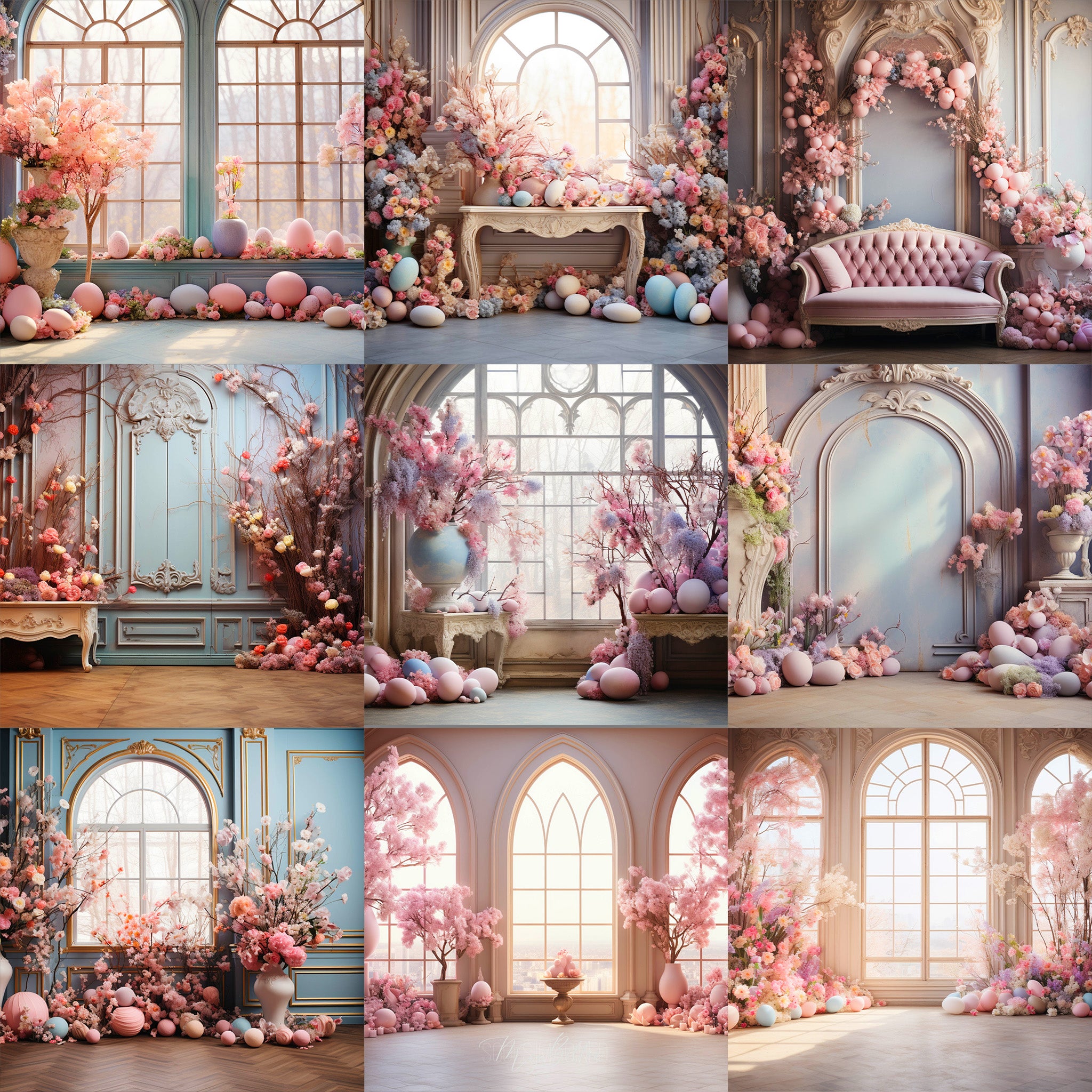 Ultimate Easter Studio Background Bundle