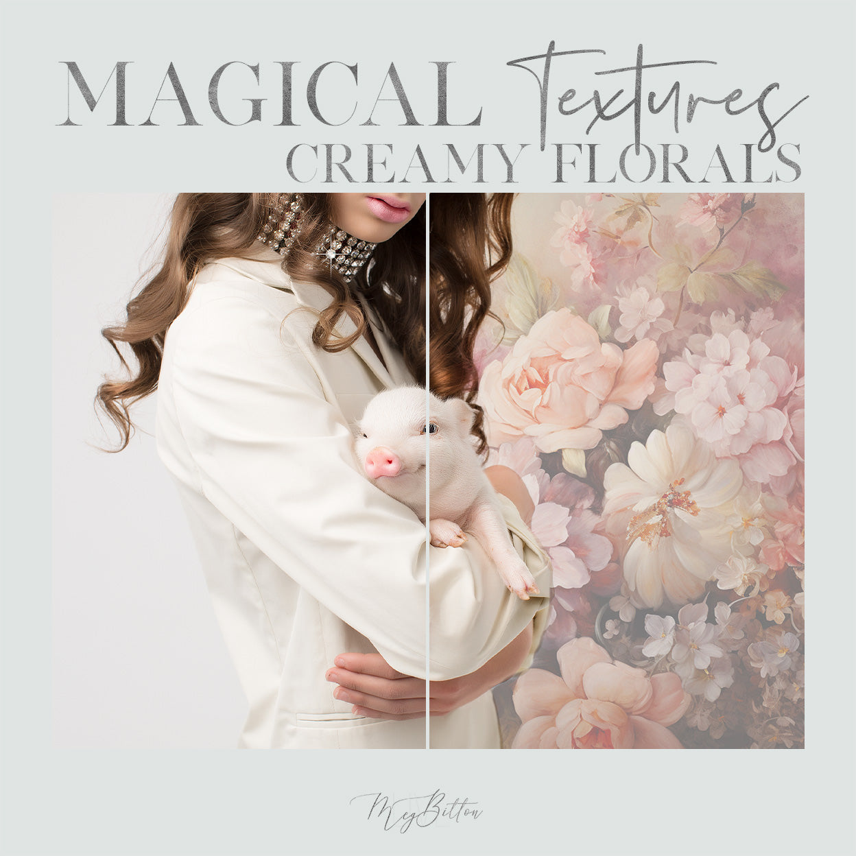 Magical Creamy Florals Textures