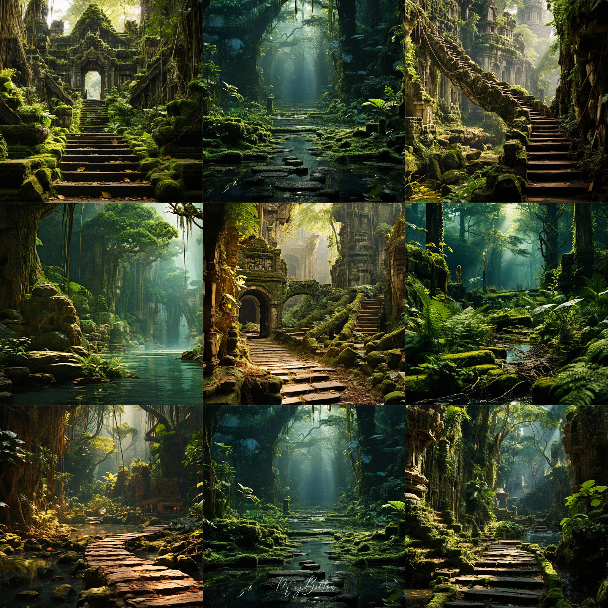 Ultimate Jungle Explorer Background Bundle