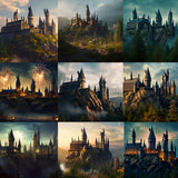 Wizardly Castle Background Bundle - Meg Bitton Productions