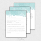 Watercolor Forms Templates Bundle #2