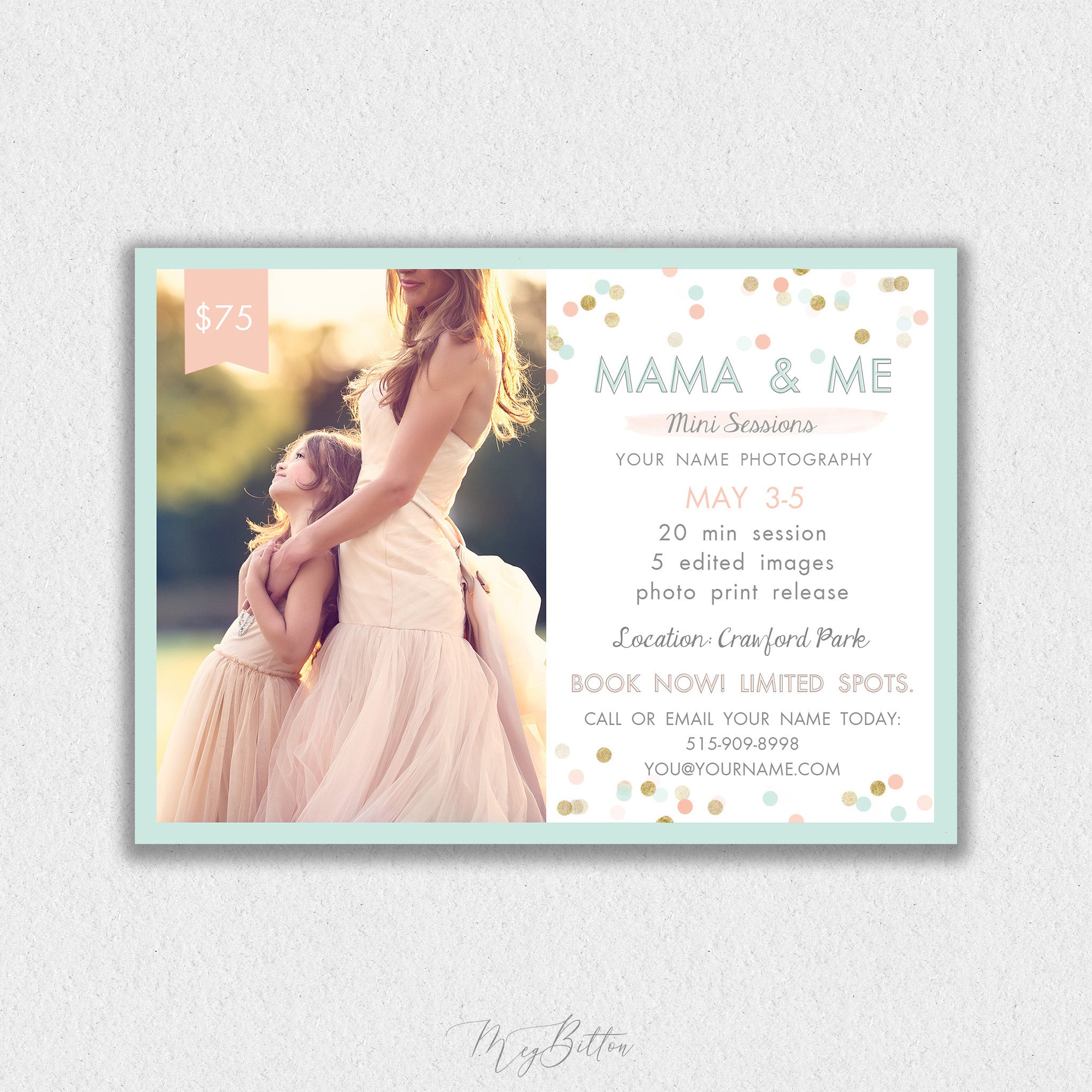 Mommy & Me Mini Session Template #3