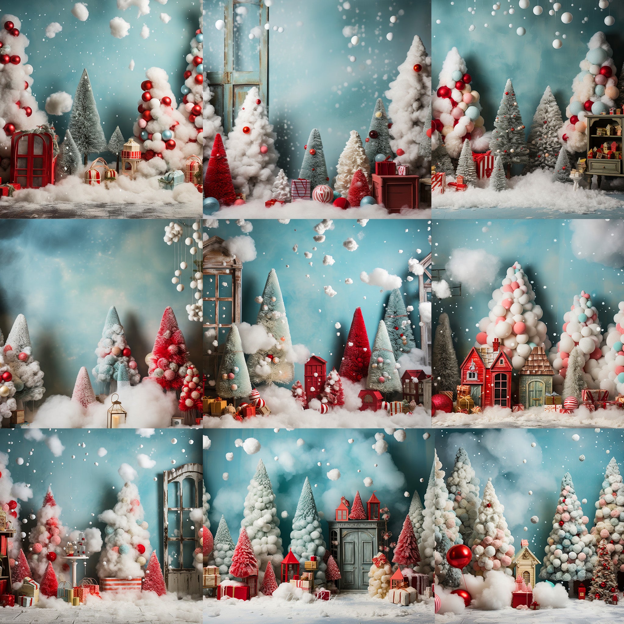 Studio Christmas Background Bundle