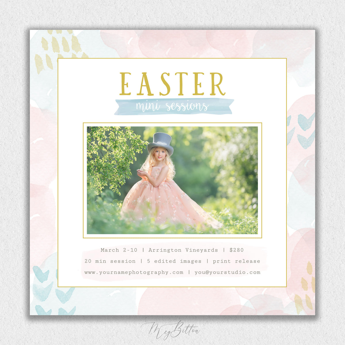 Easter Mini Session Template #2