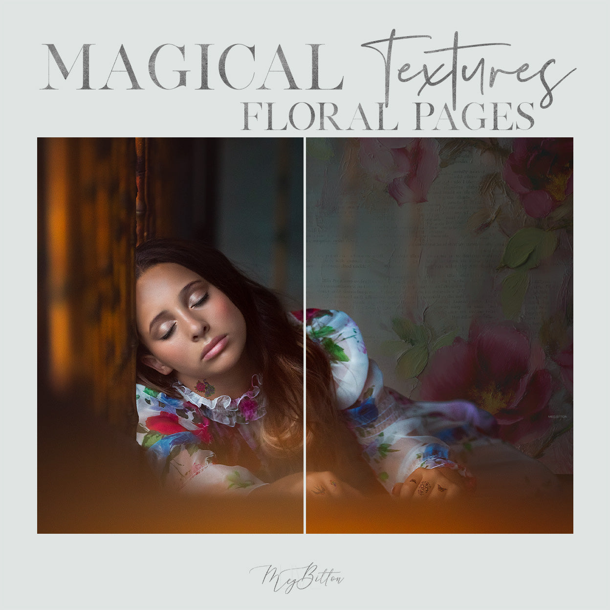 Magical Floral Pages Textures