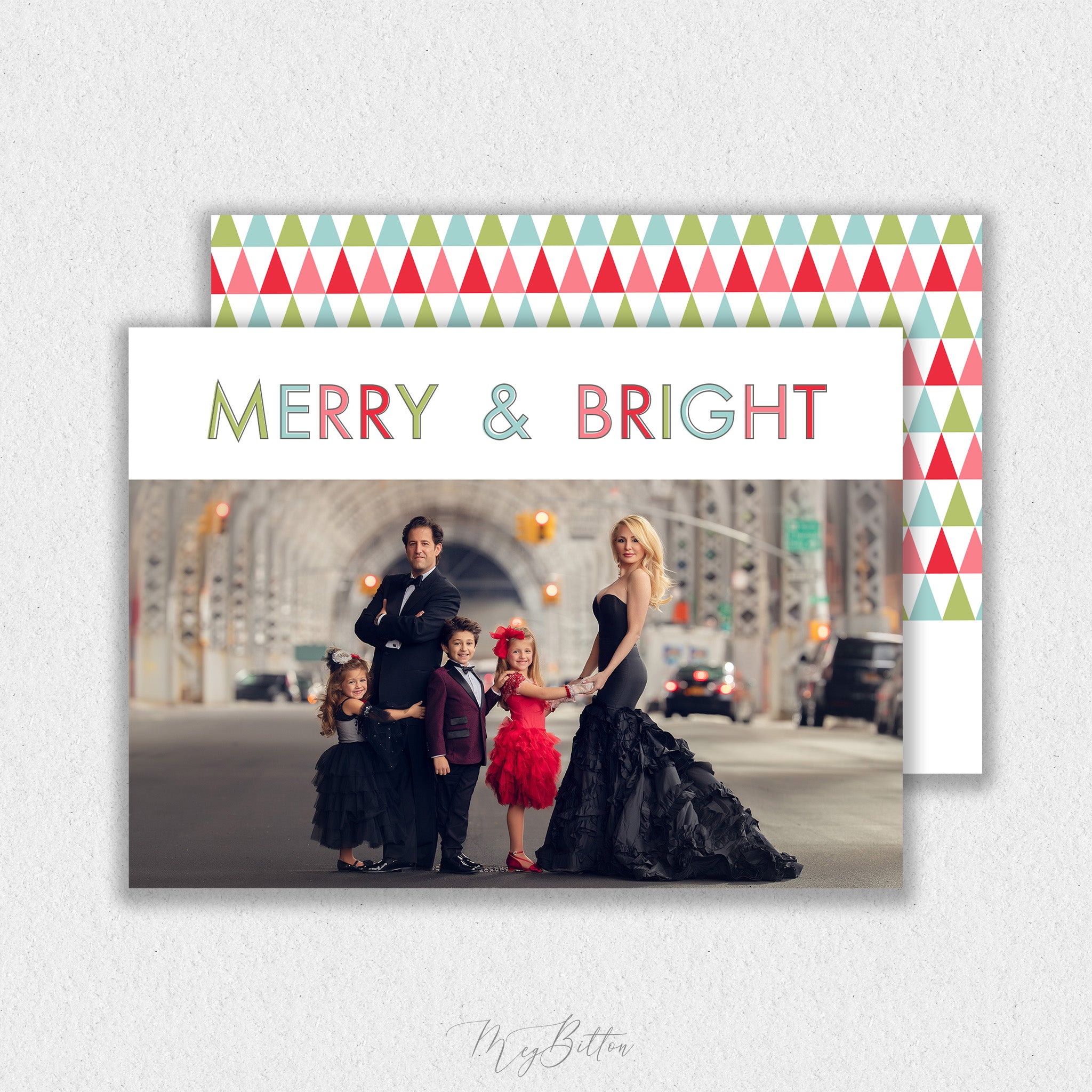 Clean & Modern Christmas Card Template