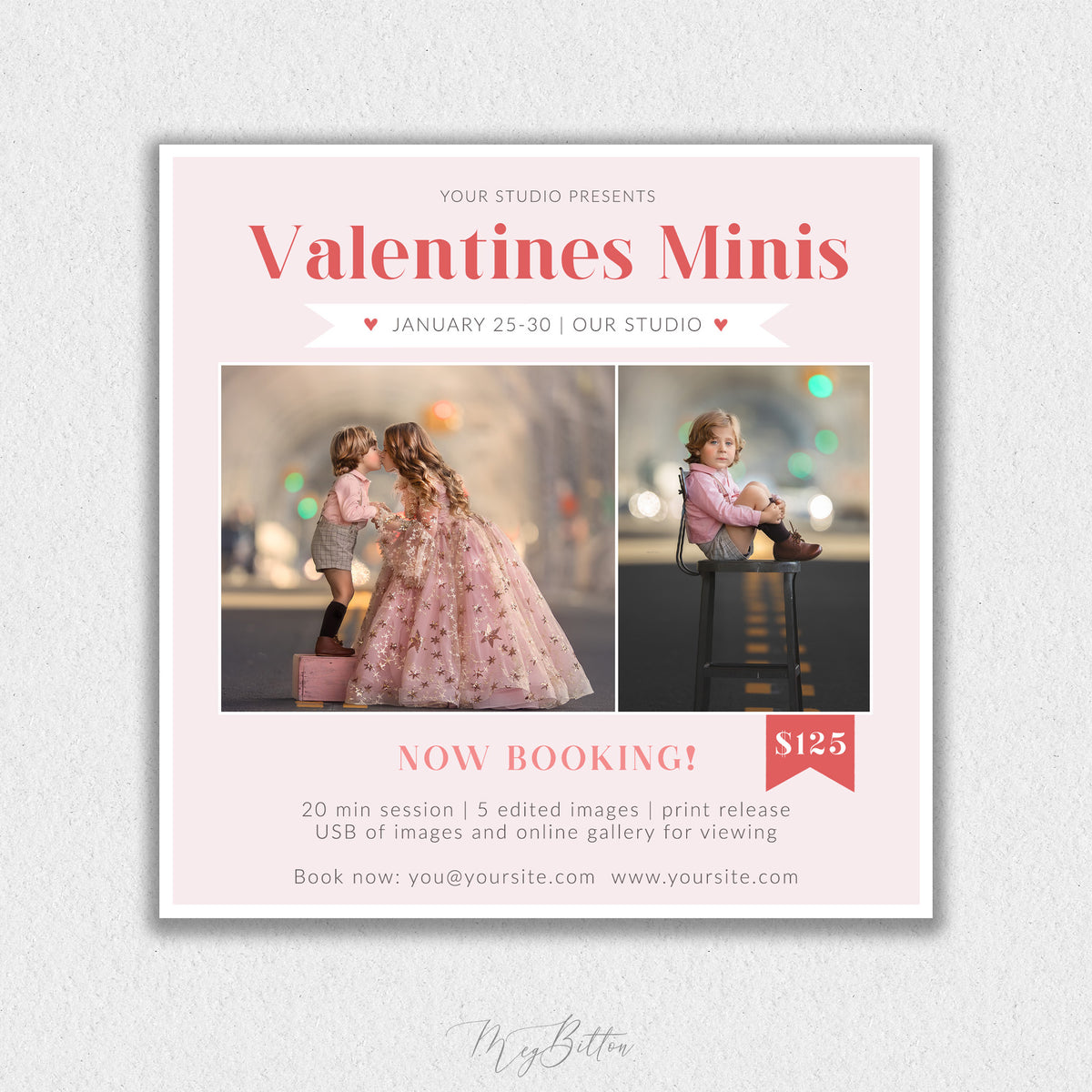 Valentines Mini Session Instagram Template