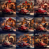 Holiday Trucks Background Bundle - Meg Bitton Productions