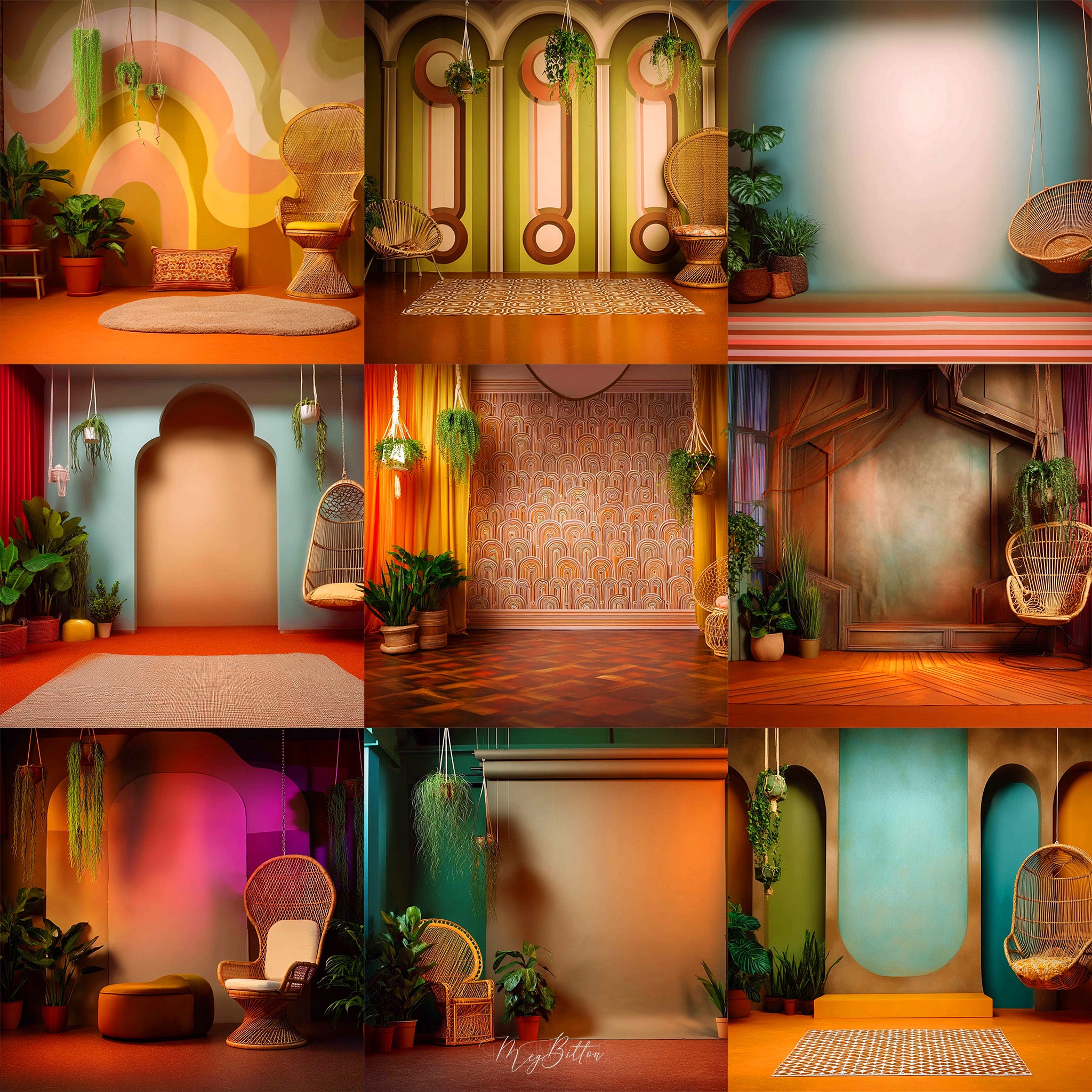 Retro Vibes Background Bundle