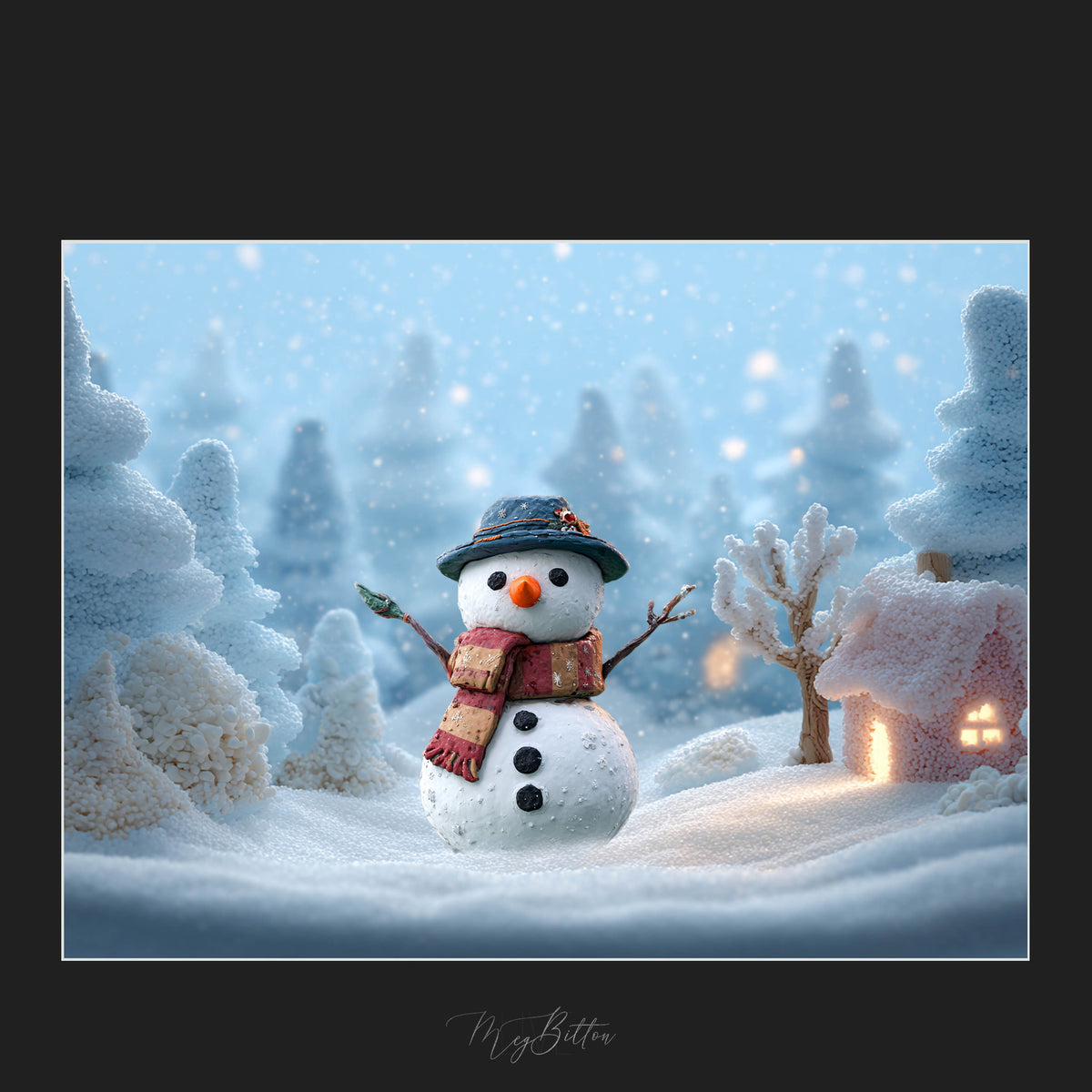 Magical Claymation Snowman Overlays