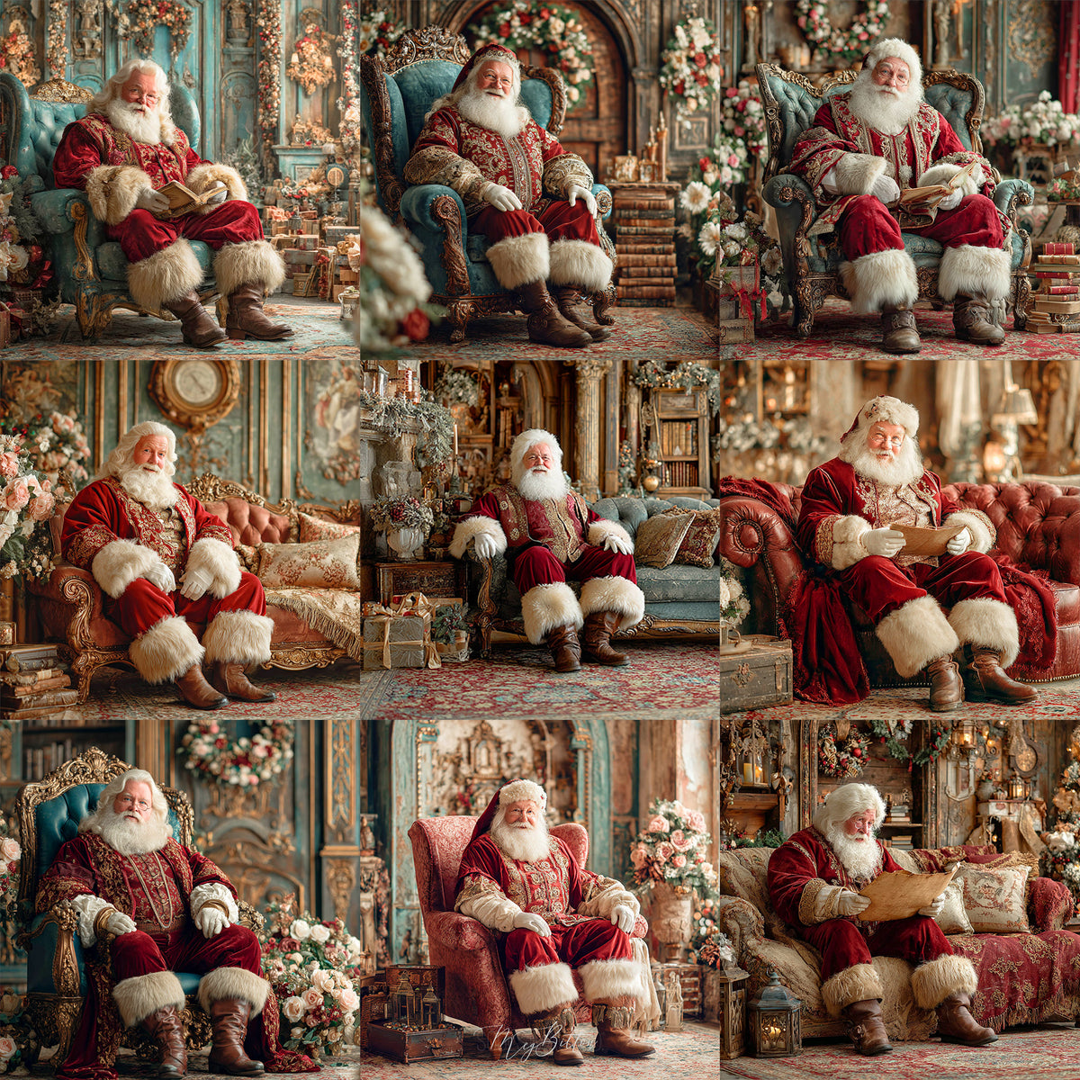 Fine Art Santa Background Bundle