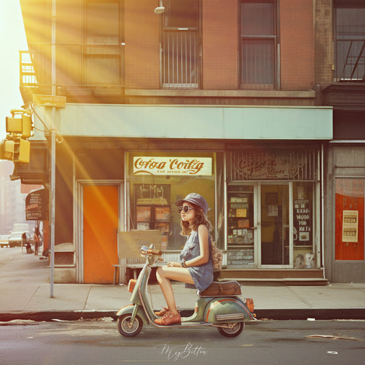 Simple Composite Creation: Retro NYC Scooter - Meg Bitton Productions