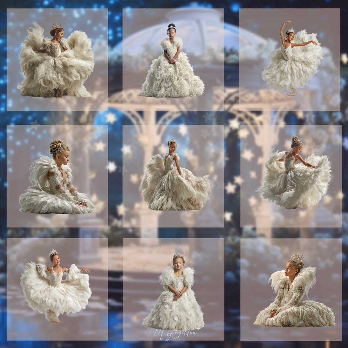 Magical Swan Princess Model Overlays