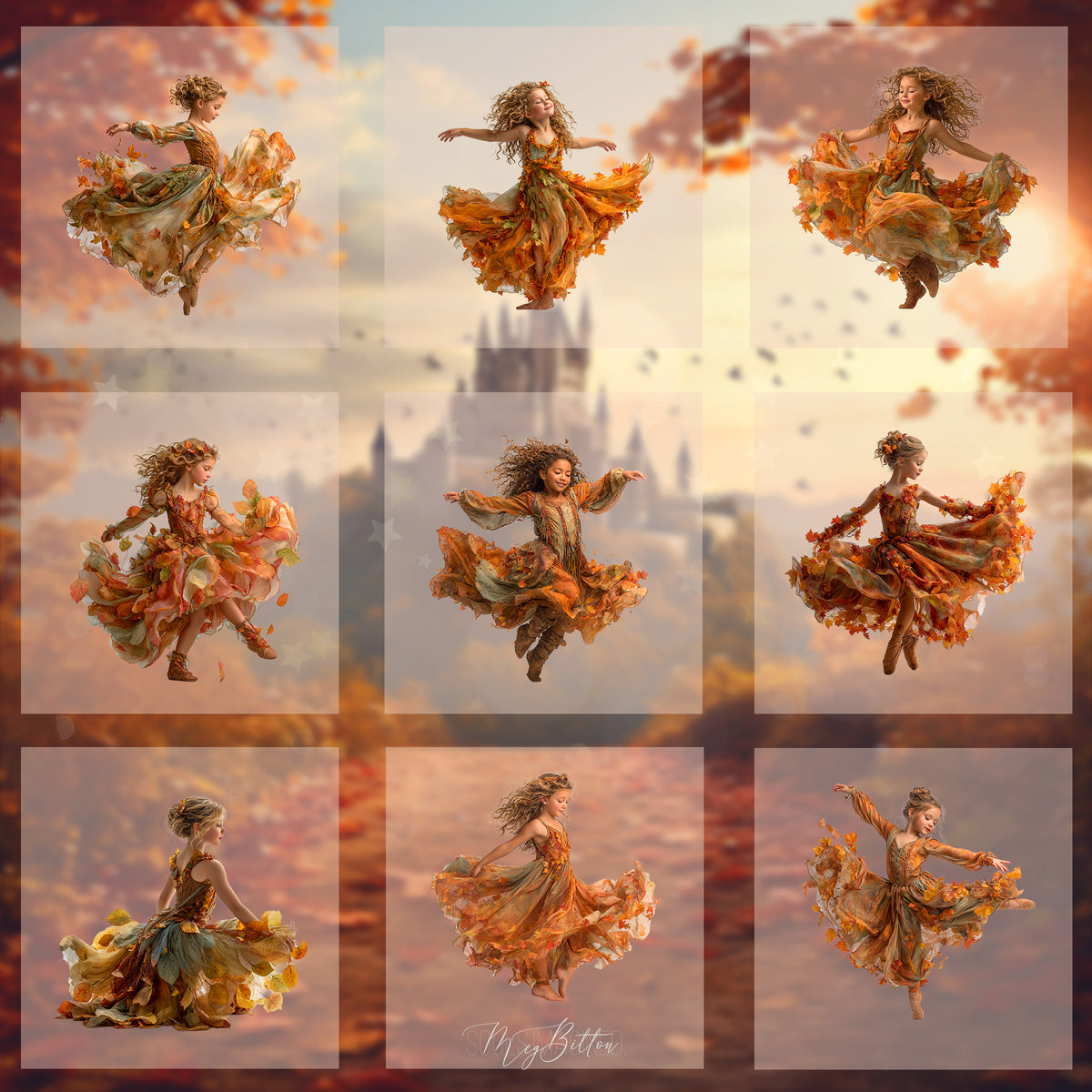 Magical Autumn Dancer Model Overlays