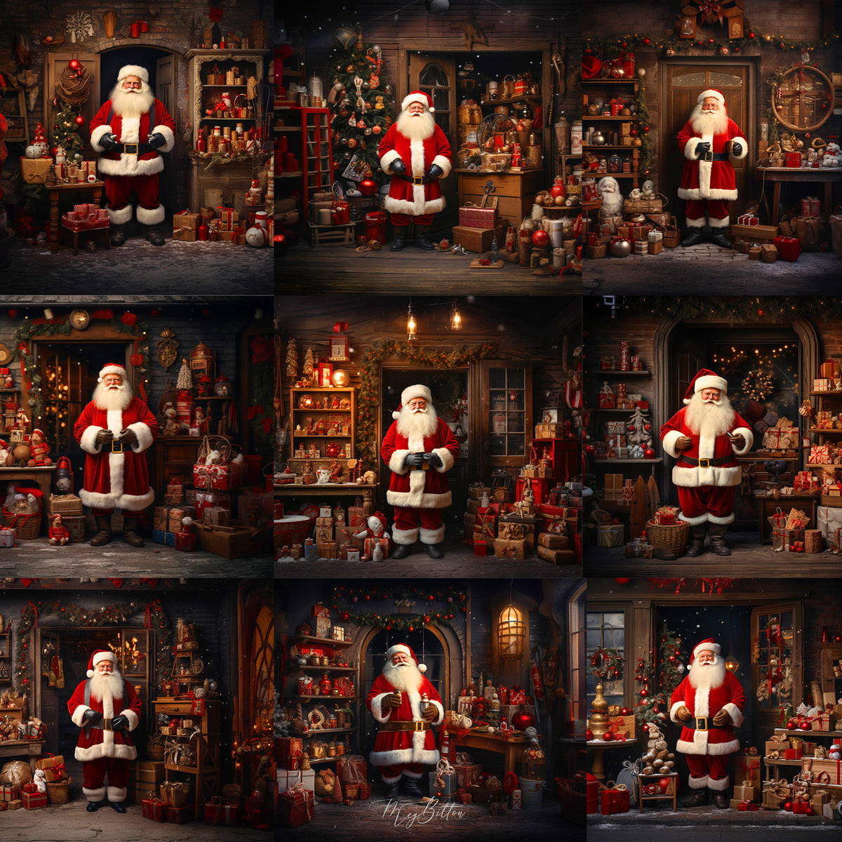 Jolly Old St. Nicolas Background Bundle - Meg Bitton Productions