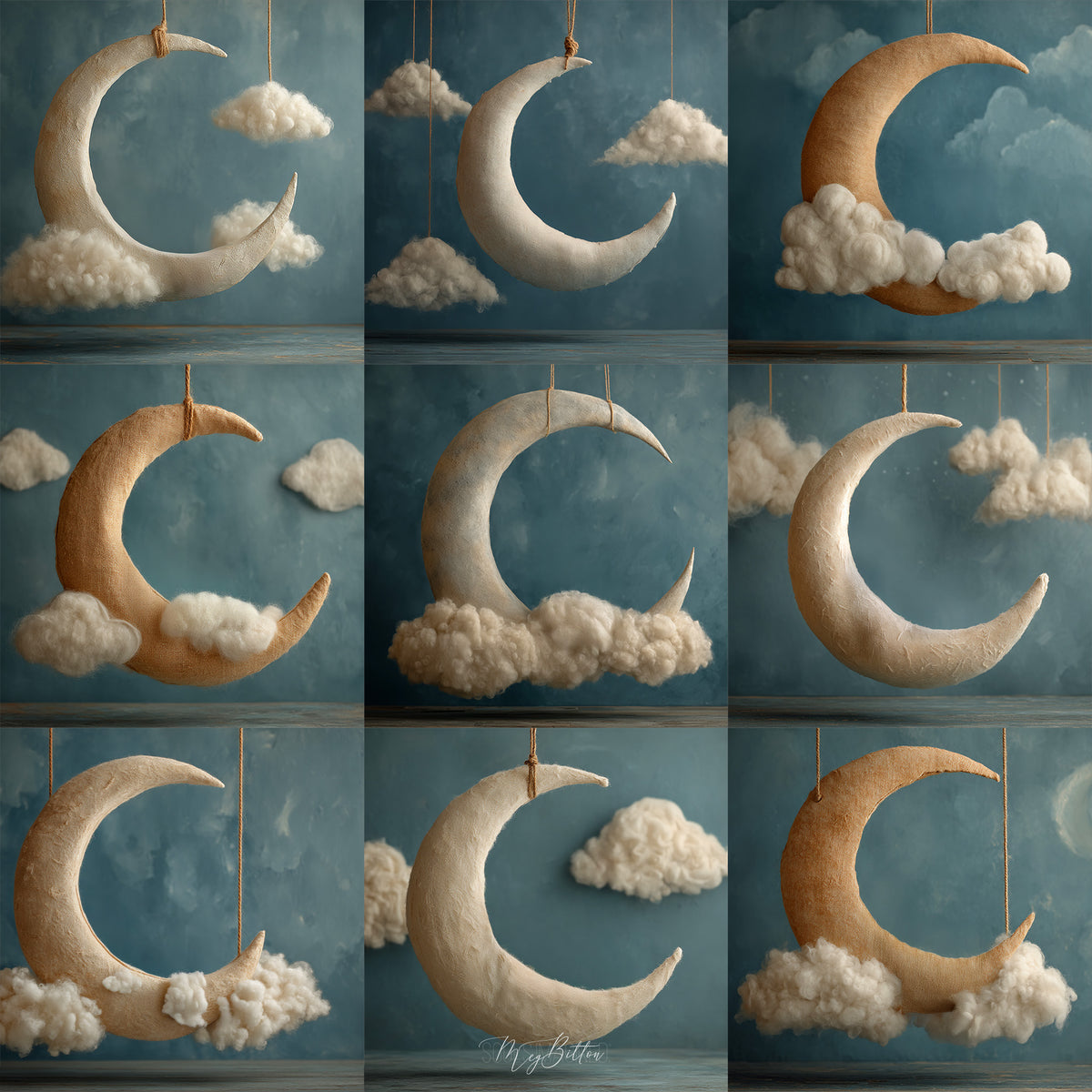 Over the Moon Newborn Background Bundle