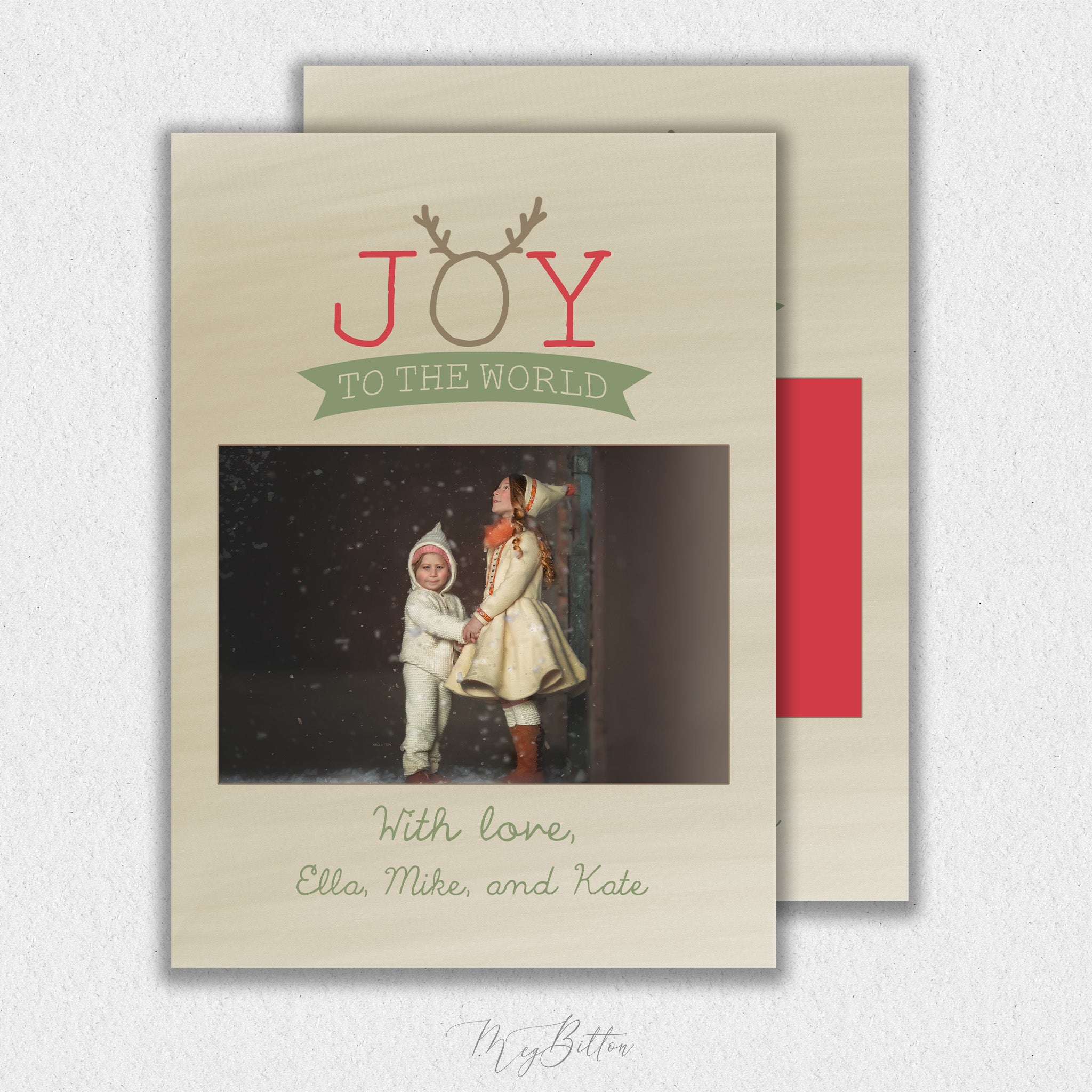 Rustic Joy Card Template