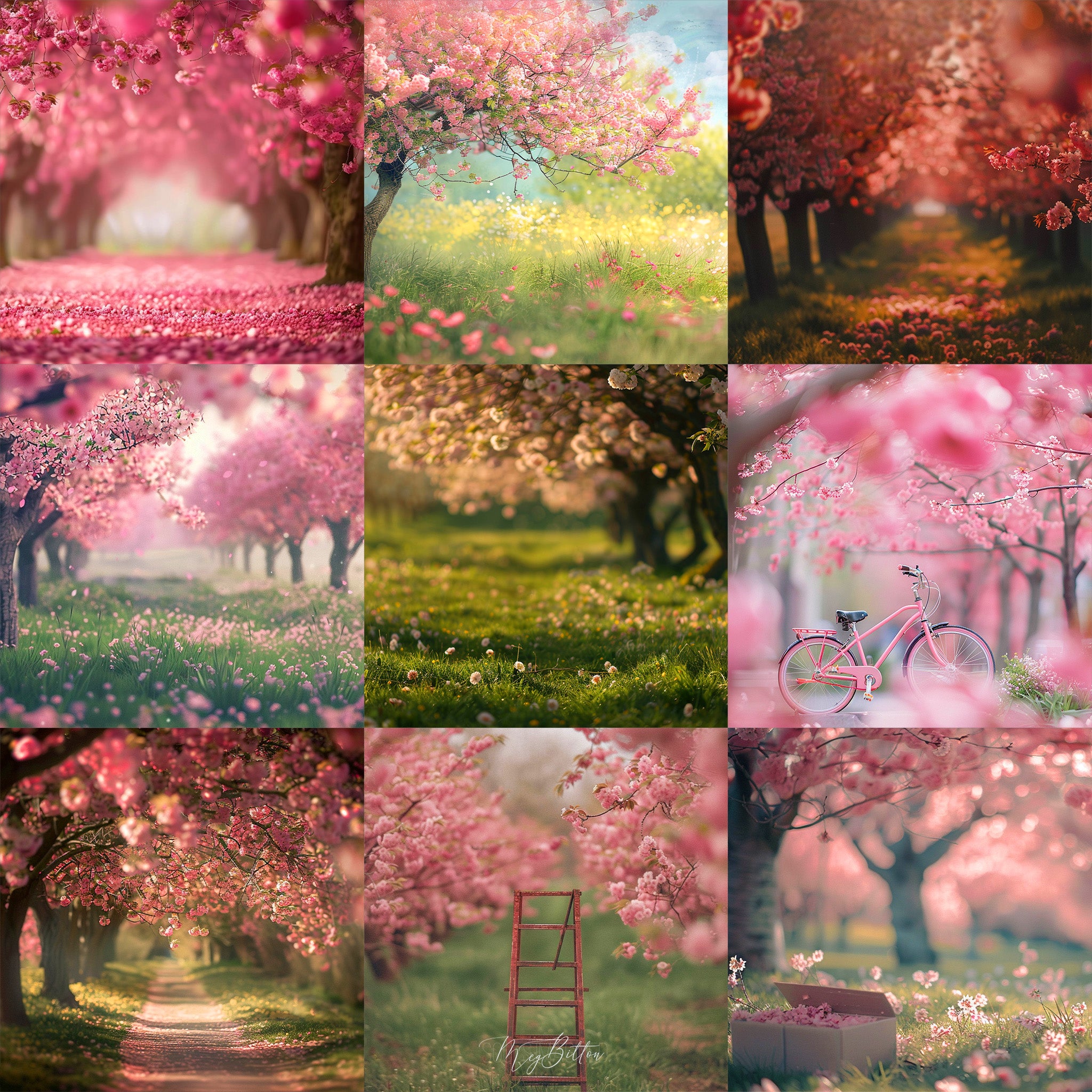 Ultimate Cherry Blossoms Background Bundle