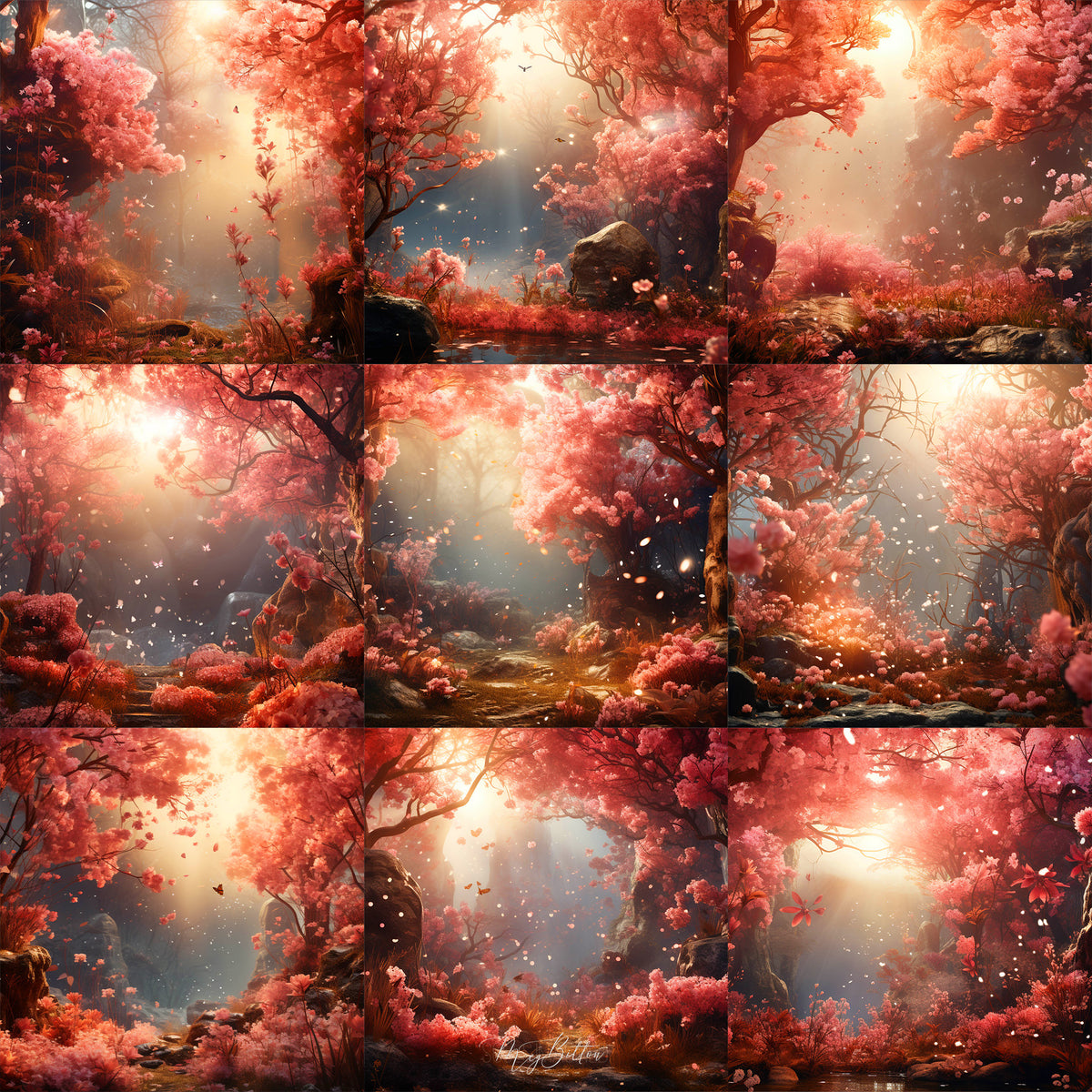 Spring Equinox Background Bundle