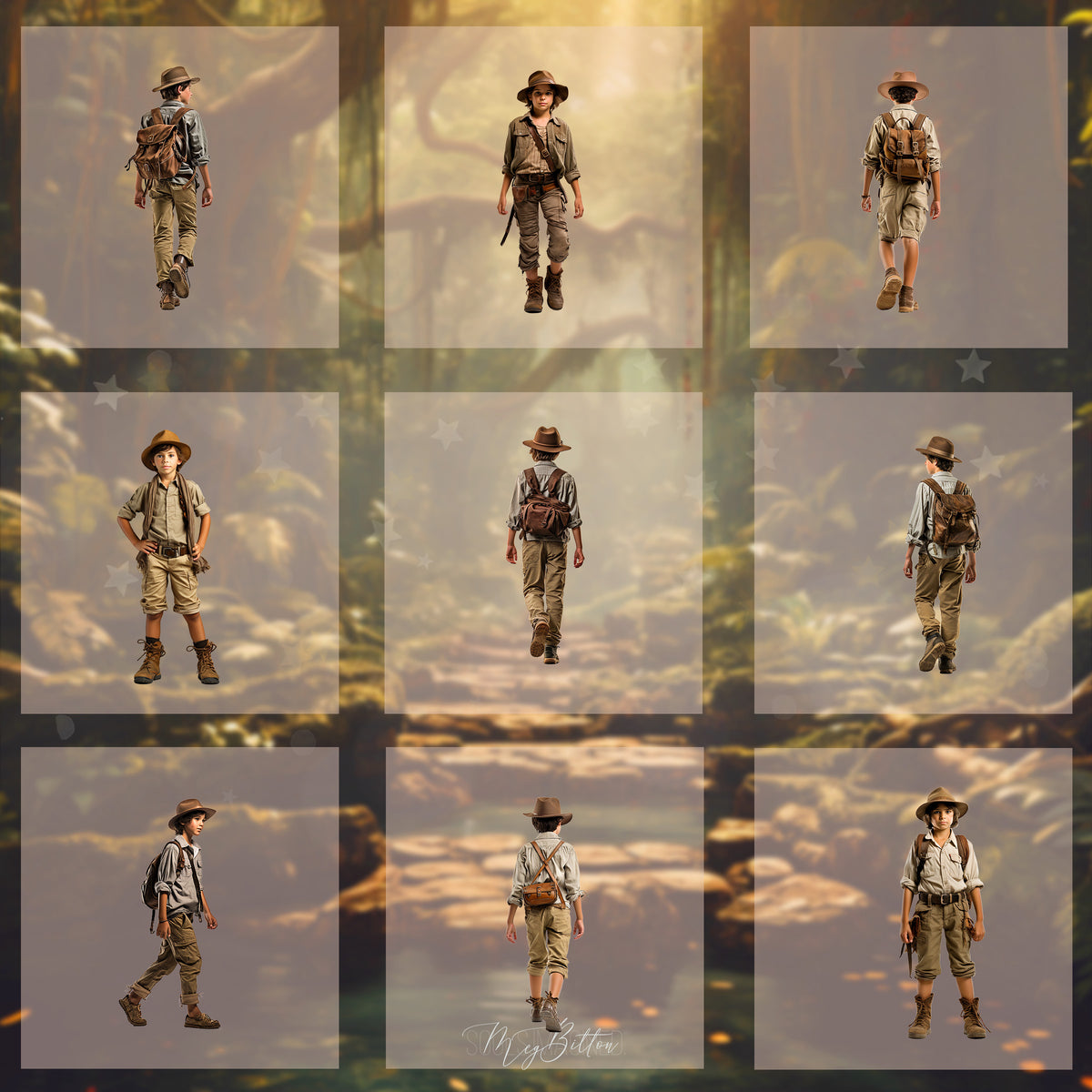 Magical Explorer Boy Model Overlays