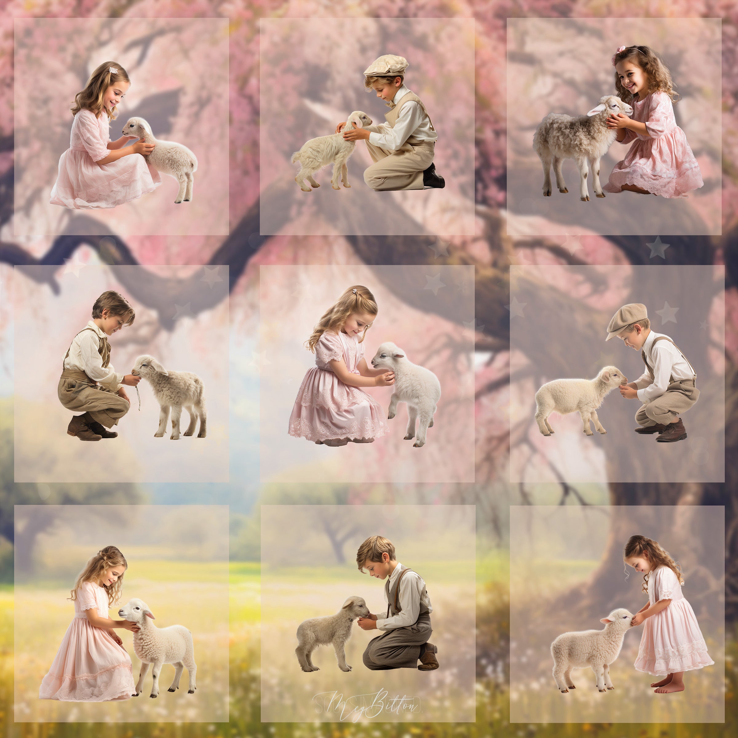 Magical Sweet Little Lamb Model Overlays