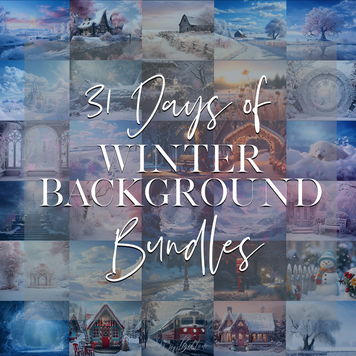 31 Days of Winter Background Bundles