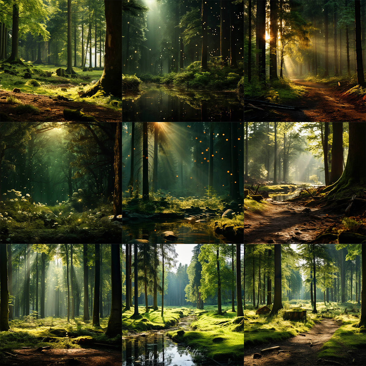 Ultimate Wild Forest Background Bundle