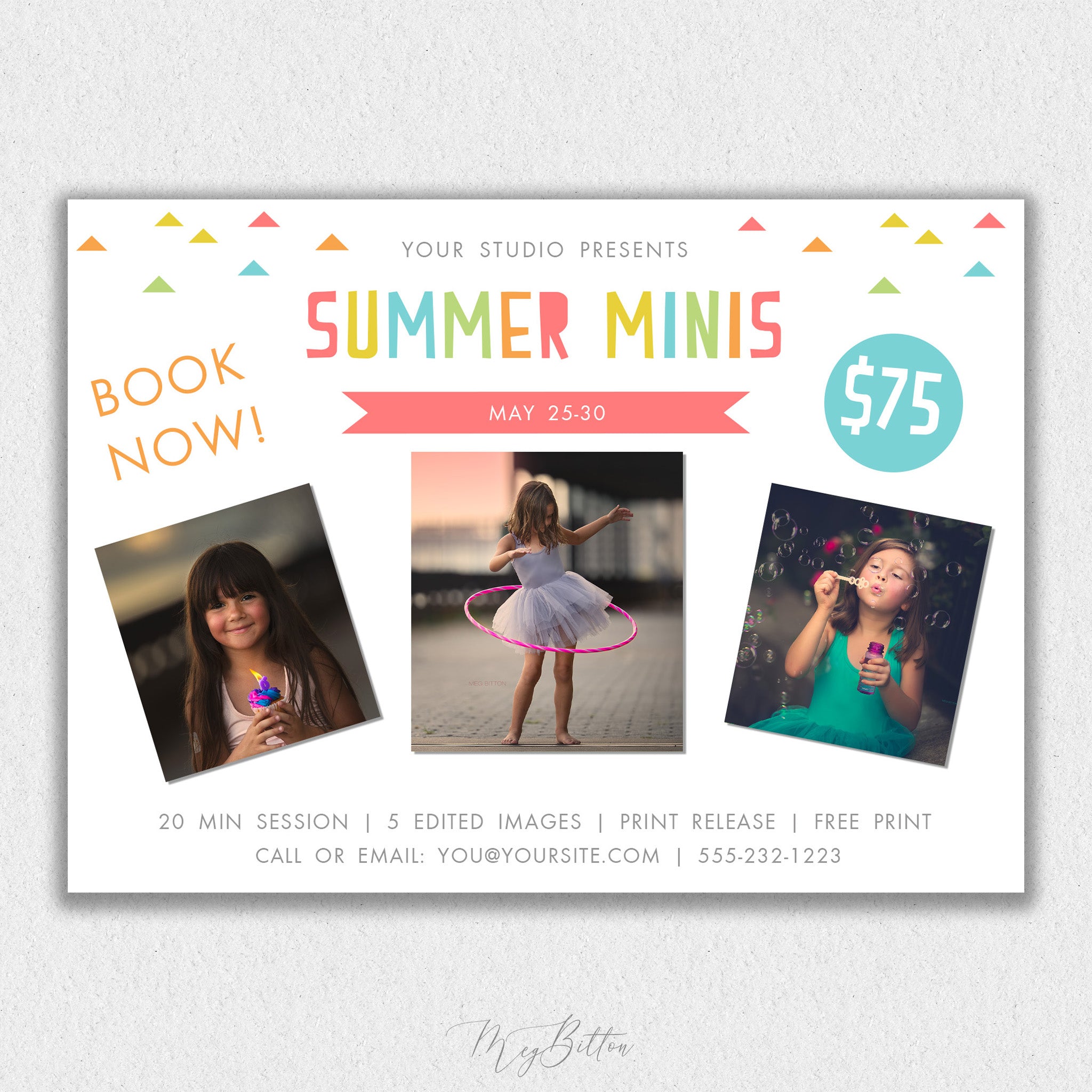 Summer Mini Session Template #4