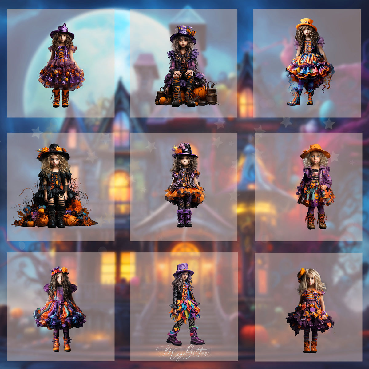 Magical Whimsical Witch Model Overlays