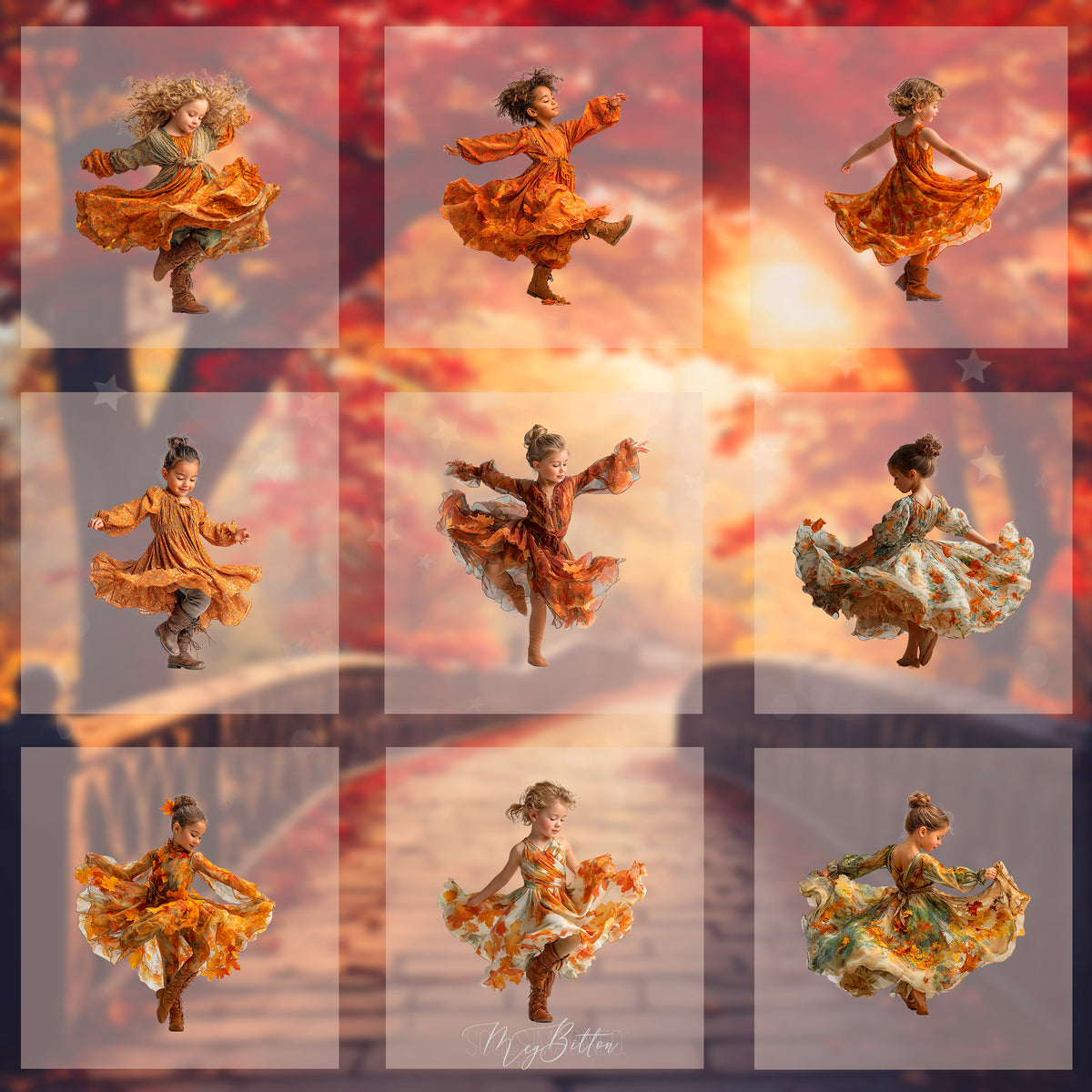 Magical Dancing Autumn Model Overlays