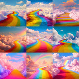 Rainbow Avenue Background Bundle