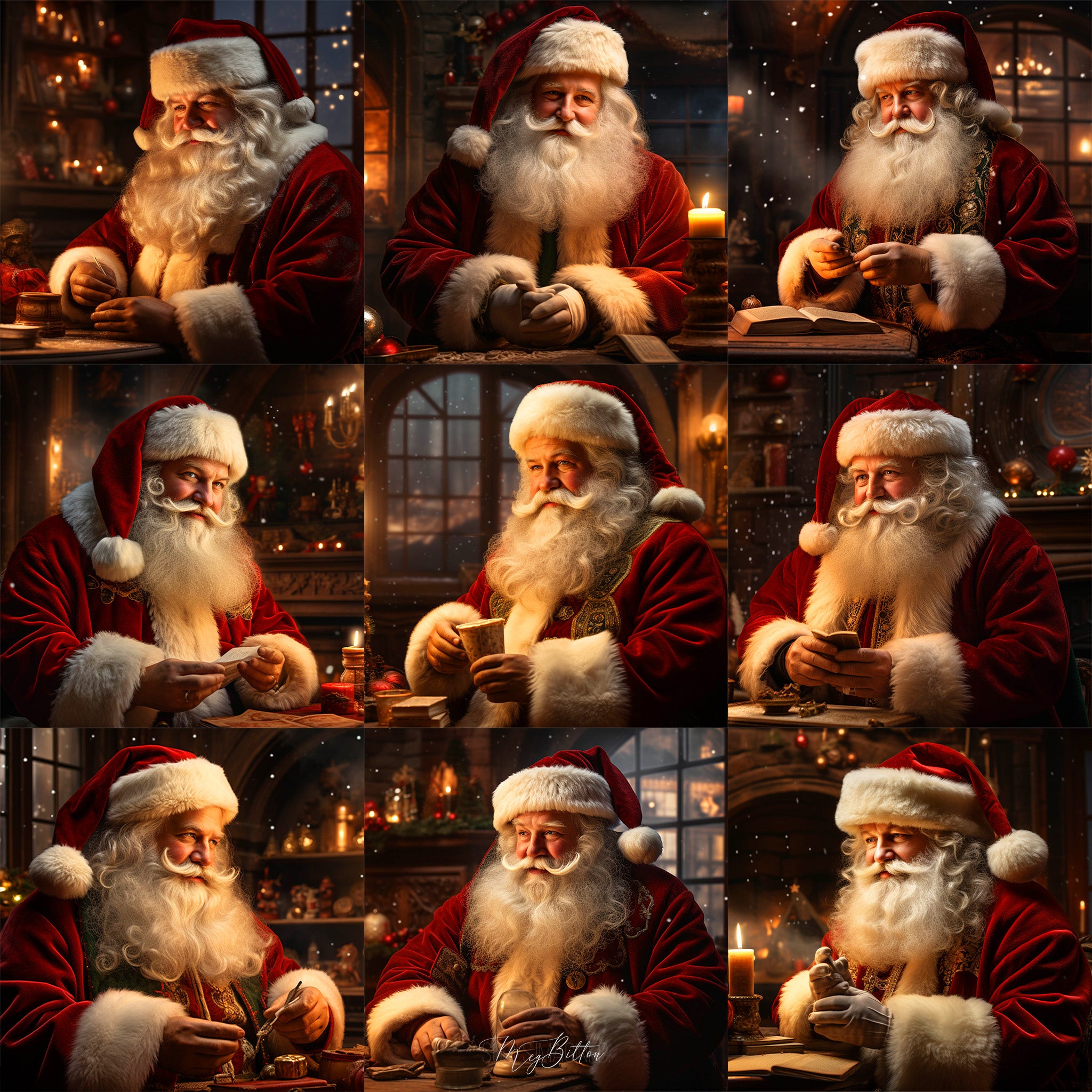 A Moment with Santa Background Bundle