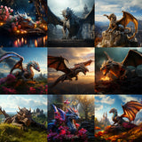 Ultimate Dragon Background Bundle