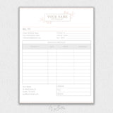 Invoice Form Template