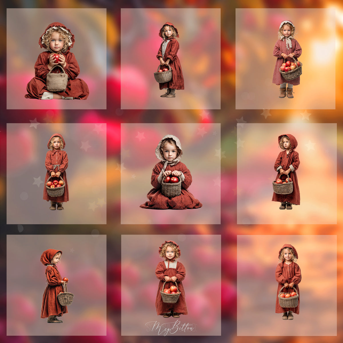 Magical Apple Girl Model Overlays