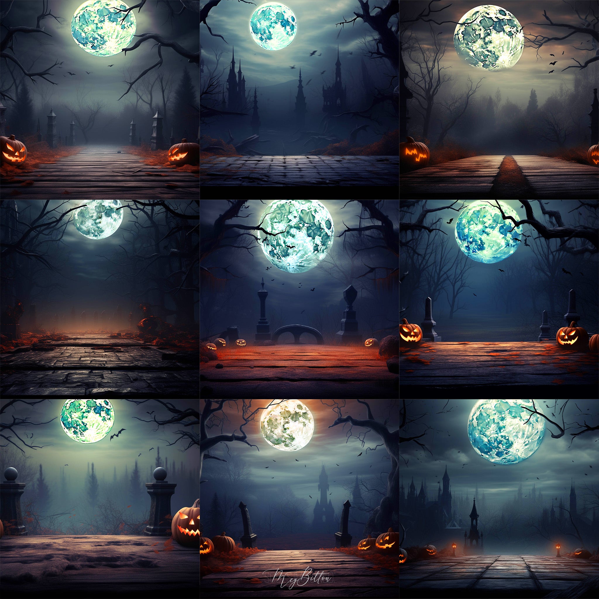 Ultimate Eerie Path Background Bundle