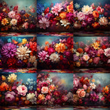 Floral Digital Studio Backdrop Background Bundle